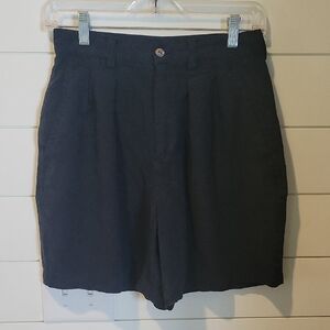 TOMMY BAHAMA 100% SILK SHORTS  6  BLUE